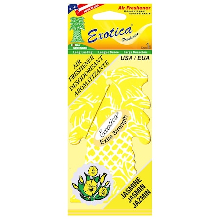 Exotica Fresheners AIR FRESHENER JASMINE/SINGLE TRILINGUAL PT1JAS